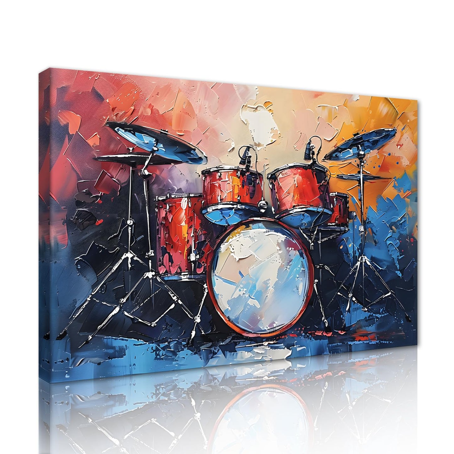 MAMAGO Modern Canvas Wall Art Graffiti Bitcoin and Angel Prints Painting Abstract Colorful Street Pop Art Poster Home Decor for Living Room Bedroom Office Wall Decor Framed Easy to Hang-28 x 44 inch