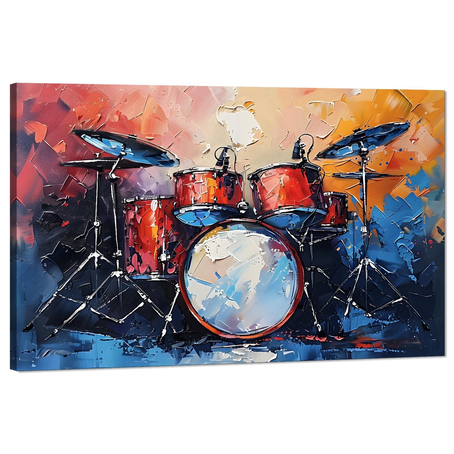 MAMAGO Modern Canvas Wall Art Graffiti Bitcoin and Angel Prints Painting Abstract Colorful Street Pop Art Poster Home Decor for Living Room Bedroom Office Wall Decor Framed Easy to Hang-28 x 44 inch